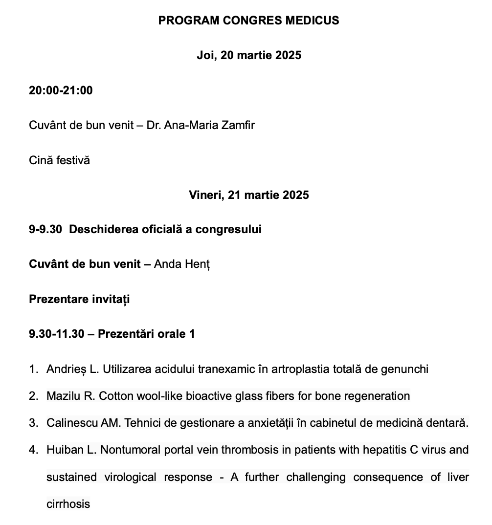 Program științific